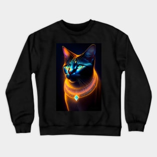 Black Cat - Modern digital art Crewneck Sweatshirt